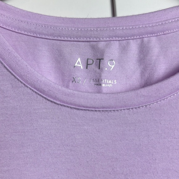 APT.9 XS Purple Short Sleeve Tee Shirt - Picture 4 of 9